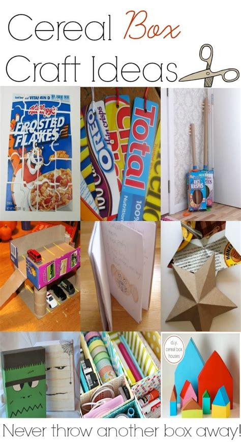 Easy Homemade Crafts: Cereal Box Craft Ideas - mom makes dinner