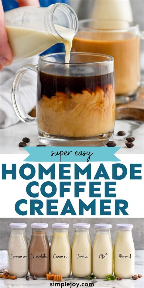 Homemade Coffee Creamer comes together with just four ingredients. Mix it up with … | Homemade ...