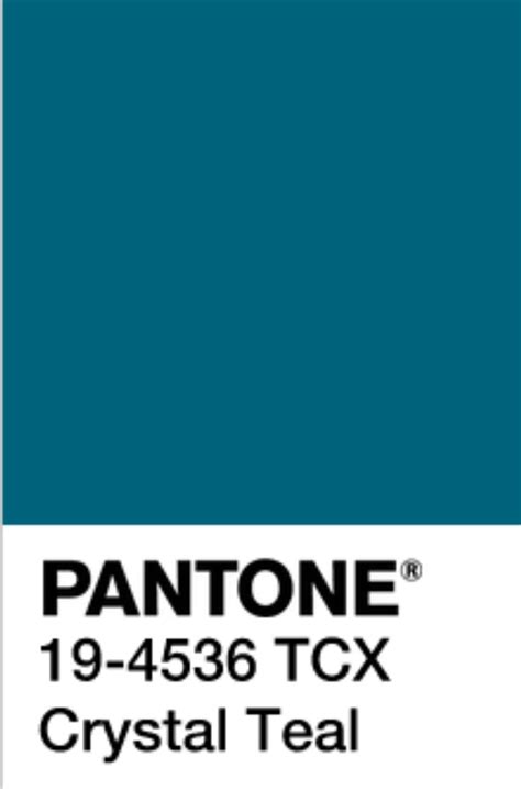 Crystal teal | Pantone, Shades of teal, Teal color palette