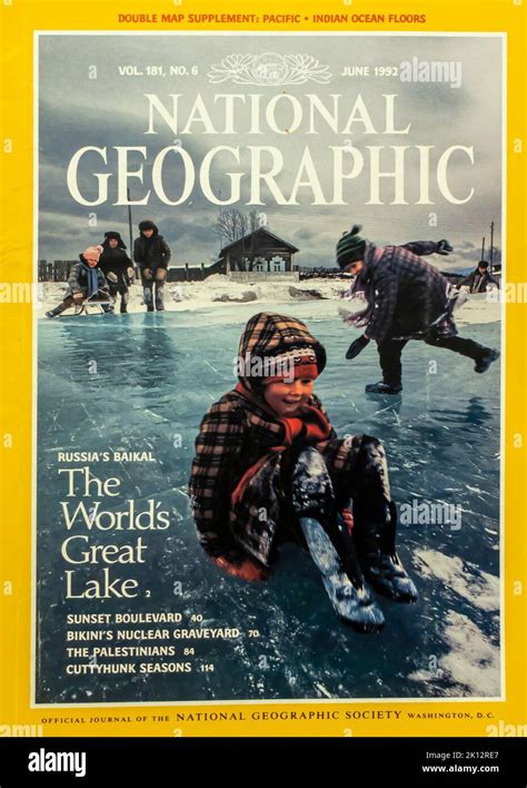 National Geographic magazine cover, July 1992 Stock Photo - Alamy