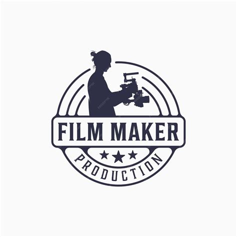 Premium Vector | Cinematography, film production, camcorder, film maker logo design template ...