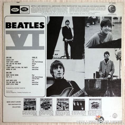 The Beatles – Beatles VI (1971) Vinyl, LP, Album, Stereo – Voluptuous Vinyl Records