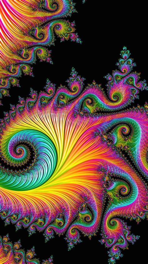 Rainbow Fractal Digital Art - Etsy