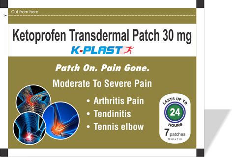 K-Plast - Ketoprofen Transdermal Pain Relief Patch | Hetero Healthcare