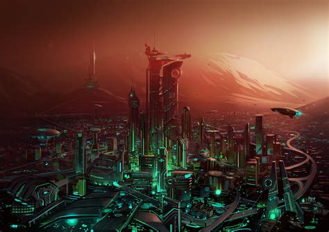 2560x1440 Resolution Futuristic Cityscape 1440P Resolution Wallpaper ...