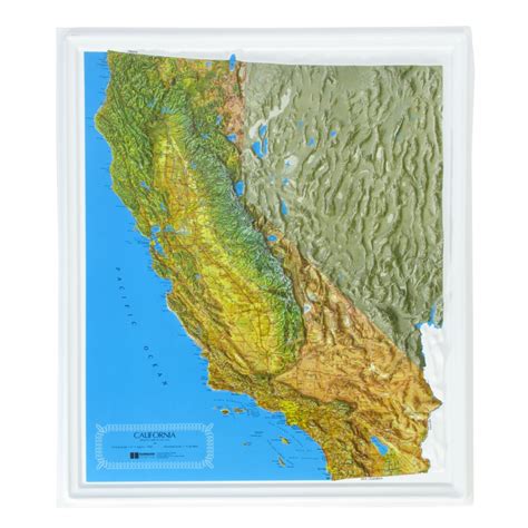 American Education Raised Relief Map: California Ncr Series - Usa ...