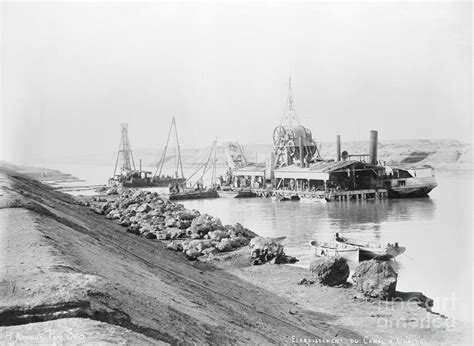 Construction On The Suez Canal by Bettmann