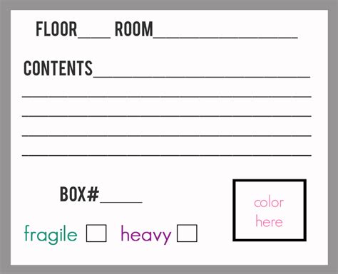 Free Printable Moving Labels - Printable Word Searches