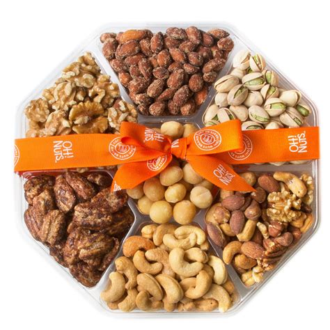 7 Section Holiday Large Nut Platter • Nut Gift Baskets & Platters • Bulk Nuts & Seeds • Oh! Nuts®