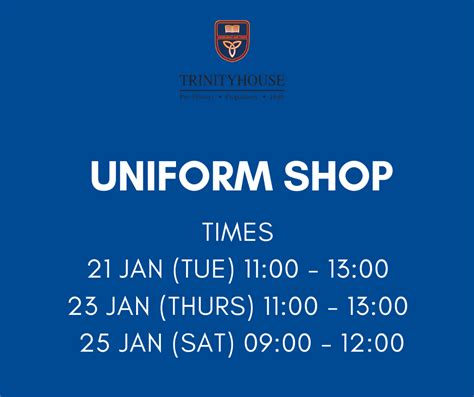 The uniform shop is located by... - Trinityhouse Glenvista