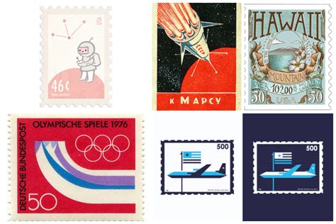 50 Beautiful Postage Stamp Designs | Inspirationfeed