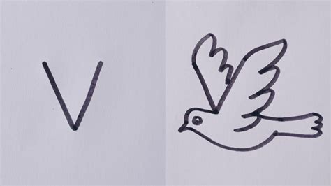 How To Draw Flying Birds - Hirebother13