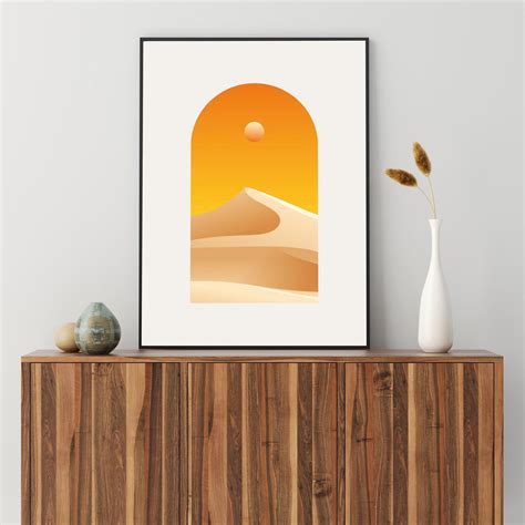 Sahara Art Print Desert Wall Art Desert Illustration Art - Etsy