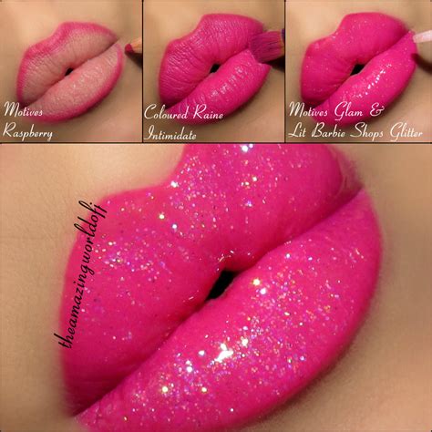 Pink Glitter Lips · How To Paint A Glitter Lip · Beauty on Cut Out + Keep