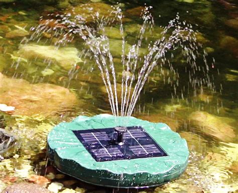 Solar Powered Pond Fountain | Fountain Design Ideas