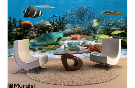 Coral Reef Starfish Wall Mural