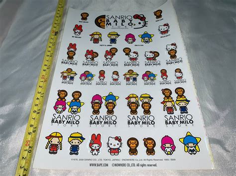 Bape Bape A bathing Ape Official MOOK Stickers Milo SANRIO KITTY | Grailed