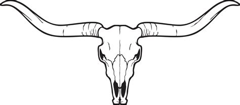 Longhorn head skull - bull or cow icon. Vector illustration. 12867371 Vector Art at Vecteezy