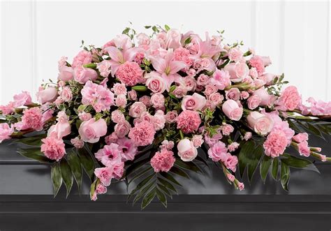 Mixed Casket Spray Pink | Arbour Blooms