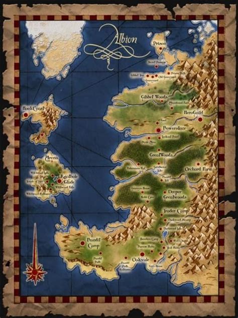 The map world of Albion for Fable. | Game art, Fantasy map, Fables