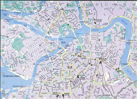 Saint Petersburg Map - Detailed City and Metro Maps of Saint Petersburg for Download ...