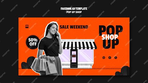 Free PSD | Pop up shop template design