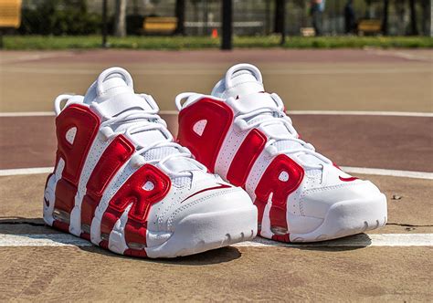 Nike Air More Uptempo White Red - Sneaker Bar Detroit