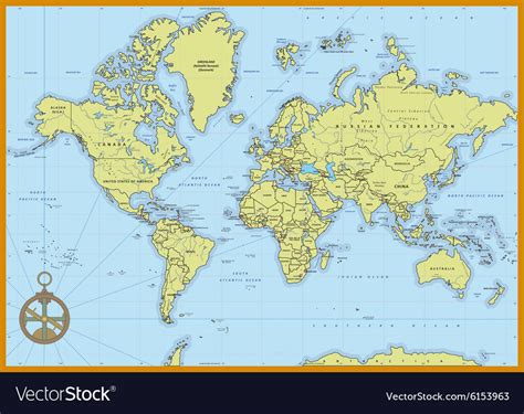 Political Map Of World With Countries And Capitals