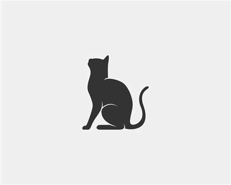 cat vector silhouette 11293911 Vector Art at Vecteezy