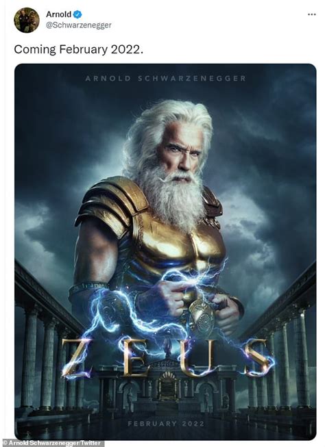 Arnold Schwarzenegger surprises fans with mysterious Zeus poster ...