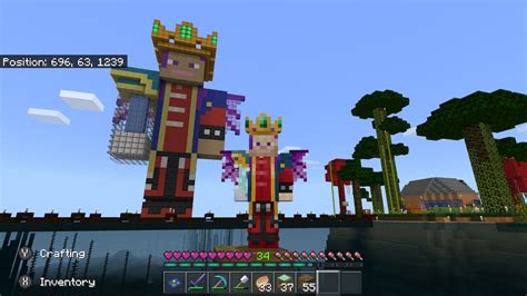 Built a statue of my skin : r/Minecraft