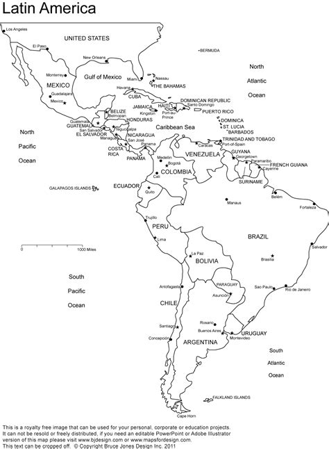 Latin America Map Region City | Map of World Region City