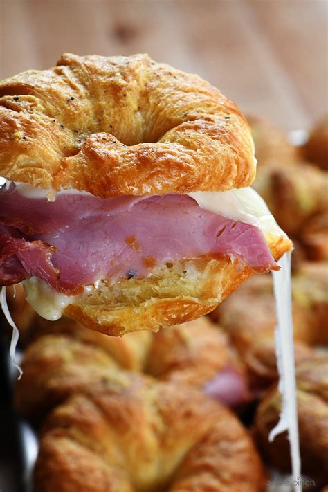 Ham and Cheese Croissants Recipe - Add a Pinch