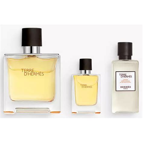 HERMES TERRE D'HERMES PARFUM 3 PCS GIFT SET FOR MEN - FragranceCart.com