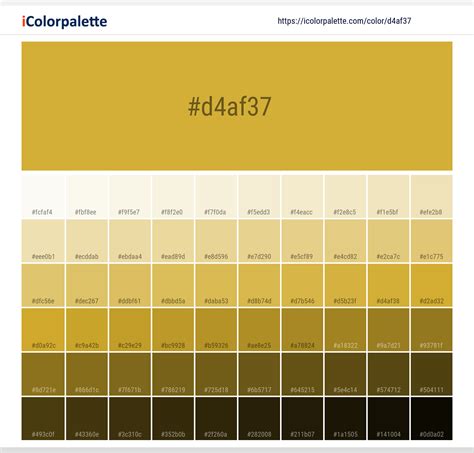 37 Gold Color Hex Code Cmyk