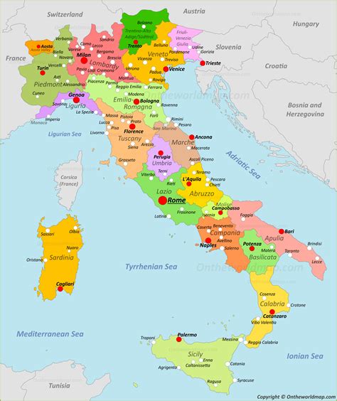 Italy Map - Geography and Facts | Discover Italy with Detailed Maps