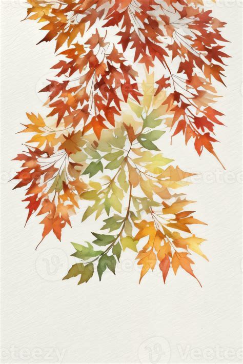 Background with Watercolor Fall Leaves 30009395 Stock Photo at Vecteezy