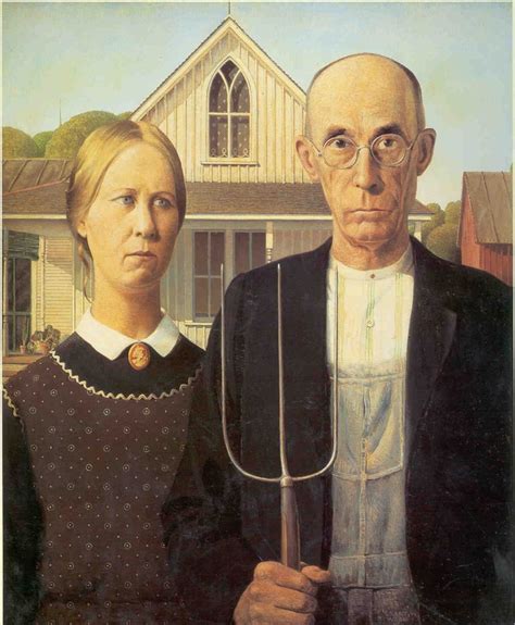 American Gothic by Grant Wood – my daily art display