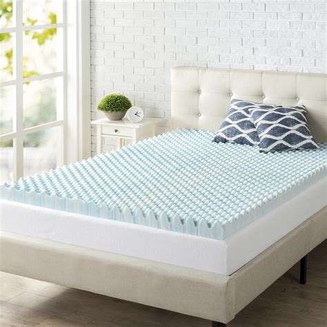 Zinus 3" Swirl Gel Memory Foam Air Flow Mattress Topper | Walmart Canada