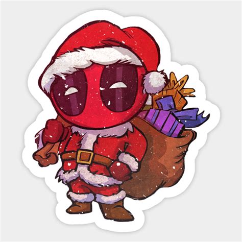 deadpool christmas - Deadpool Christmas - Sticker | TeePublic