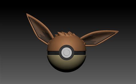 Free STL file Pokemon Eevee Pokeball 🐉・3D printing model to download・Cults