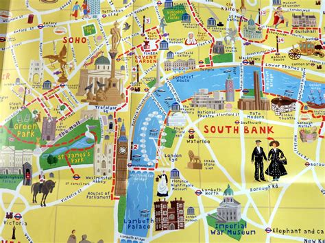 London tourist map, London tourist attractions, London attractions