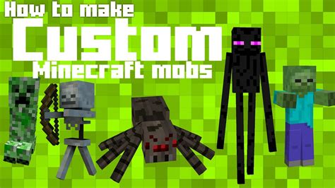 Minecraft How To Make Your Own Custom Mobs Youtube – Otosection