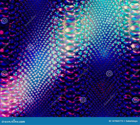 Iridescent Dark Blue Wavy Snake Skin Background with Highlight Realistic Style Stock Vector ...