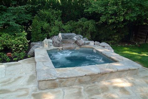 Inground Spas | Hot tub backyard, Small backyard pools, Inground hot tub