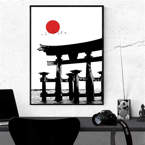 Japanese Torii Gate Modern Wall Art Japan Minimalist Art - Etsy Ireland