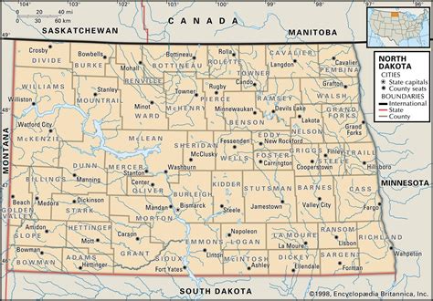 Map Of North Dakota Towns - Zip Code Map