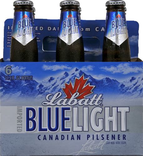 Labatt Blue Light Beer, 6 bottles / 11.5 fl oz - Harris Teeter