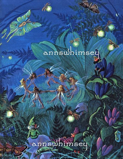 FAIRY DANCE Magical Fairies Fantasy Art Gnomes by annswhimsey