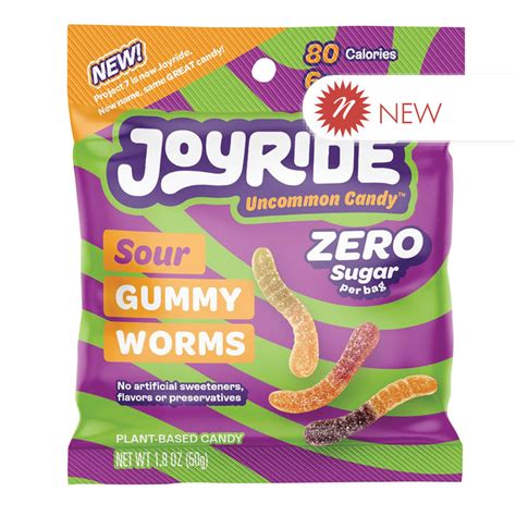 Joyride - Sour Gummy Worms Zero Sugar - 1.8Oz – BoxNCase